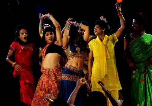 A picture from film director Noman Robin shows a dance sequence from the movie "Common Gender". The film about a love affair between a transgender person and a Hindu boy has become a surprise hit in Bangladesh, with distributors saying it will now be given a general release