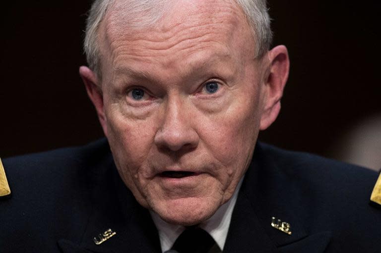 US Chairman of the Joint Chiefs of Staff, General Martin Dempsey, appears before a Senate Armed Services Committee hearing in Washington, DC on March 3, 2015