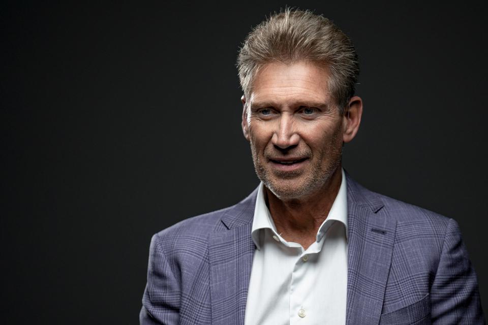 Gerry Turner, star of ABC reality television series "The Golden Bachelor," answers questions during an interview with IndyStar on Monday, Nov. 13, 2023, in Indianapolis.