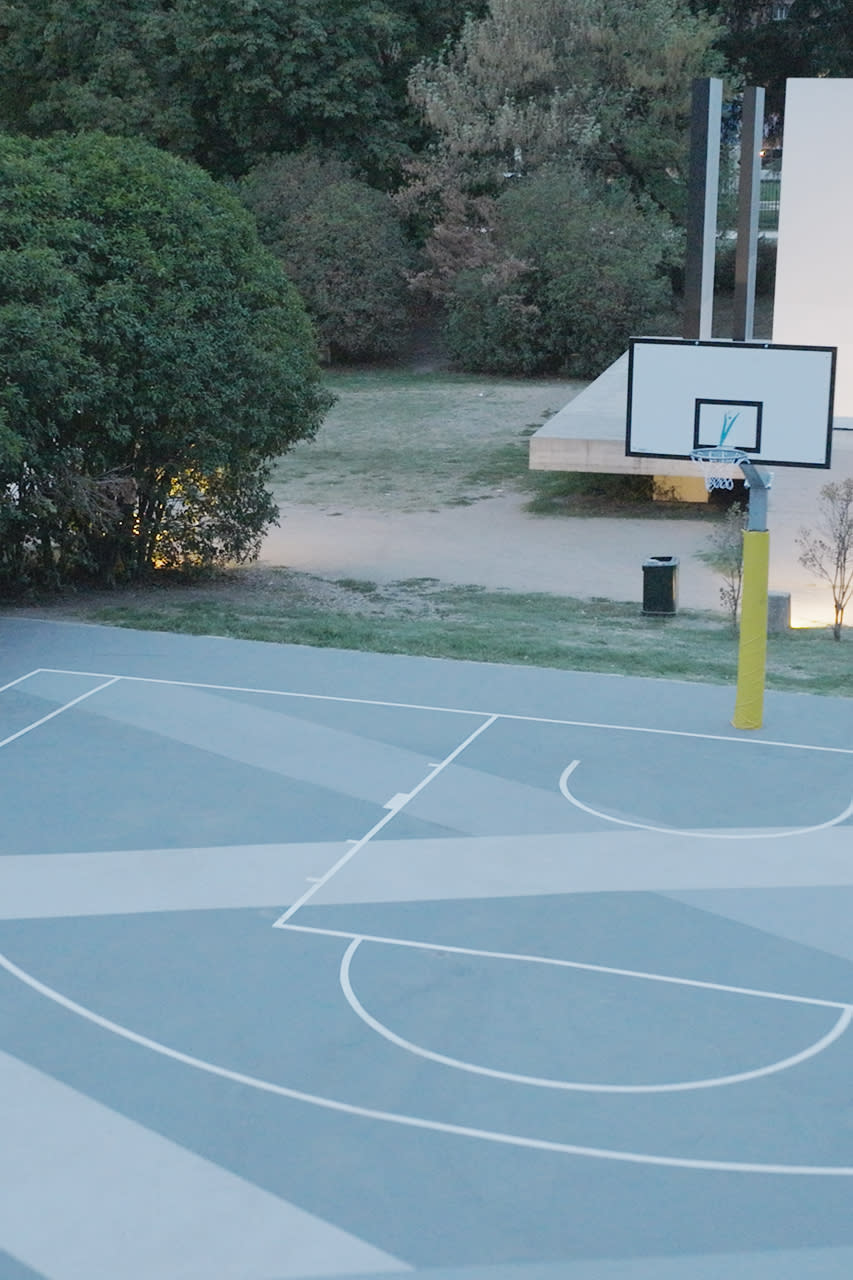 Armani Exchange Breathes New Life Into Forgotten Milanese Neighborhood  Basketball Courts