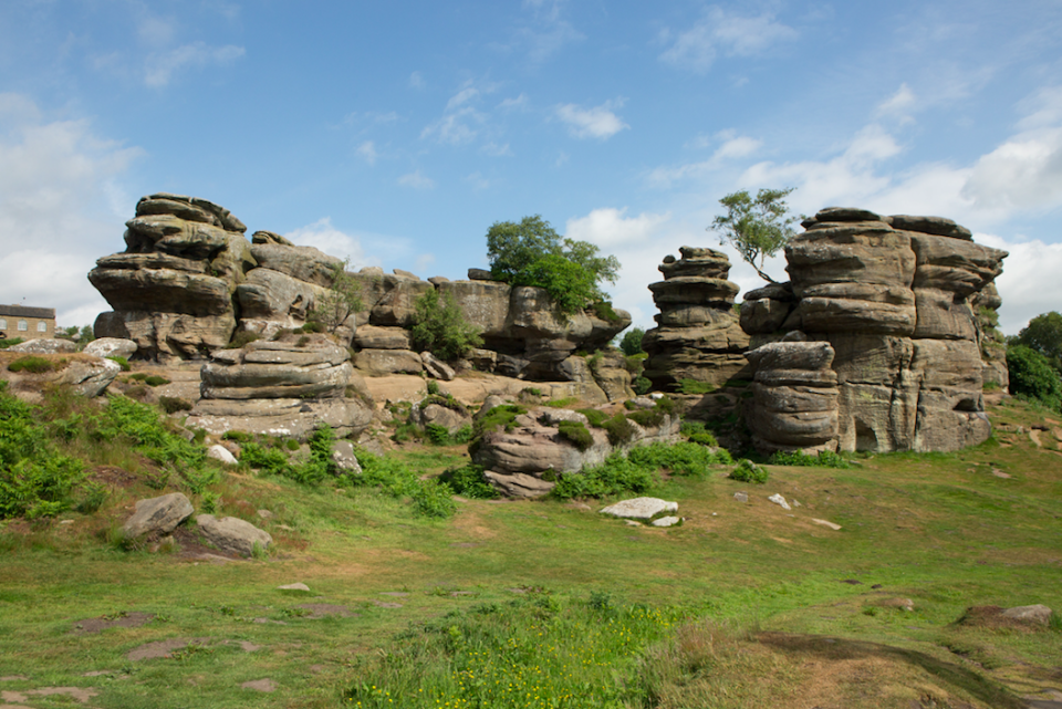 <em>A series of large, balancing sandstone rocks known as Brimham Rock litter the Moors (SWNS)</em>