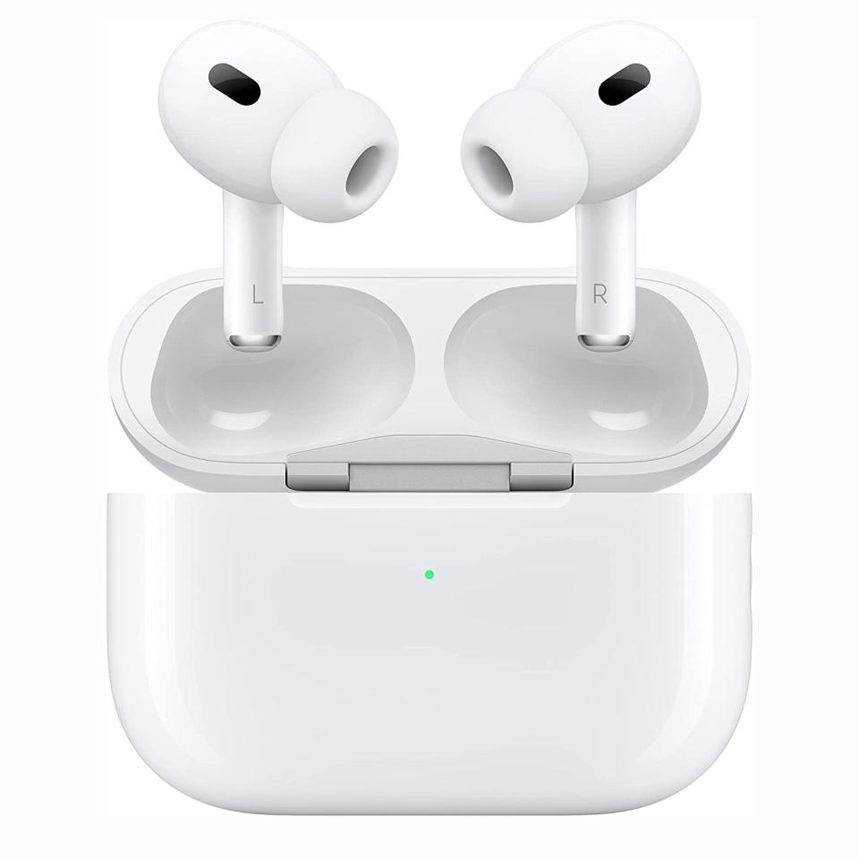 <p><strong>Apple</strong></p><p>amazon.com</p><p><strong>$229.00</strong></p><p><a href="https://www.amazon.com/dp/B0BDHWDR12?tag=syn-yahoo-20&ascsubtag=%5Bartid%7C10049.g.32255142%5Bsrc%7Cyahoo-us" rel="nofollow noopener" target="_blank" data-ylk="slk:Shop Now;elm:context_link;itc:0;sec:content-canvas" class="link ">Shop Now</a></p><p>Cords are so <em>2000-and-late</em>. With these, you can go crazy during a workout or a lil dance session without worrying about getting tangled.</p>