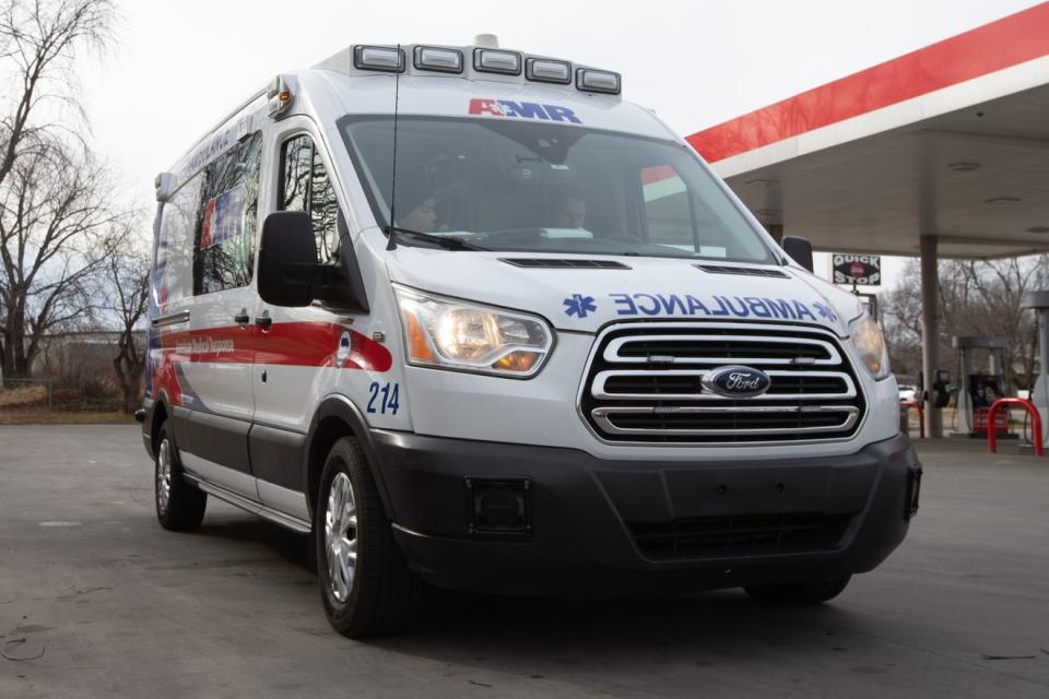 Shawnee County commissioners made a move Thursday that may put the county on the road to reducing by 25% the number of calls here made by American Medical Response ambulances, one of which is shown in this photo.