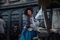 <p>Emily Browning as Essie MacGowan in Starz’s <i>American Gods</i>.<br><br>(Photo: Starz) </p>