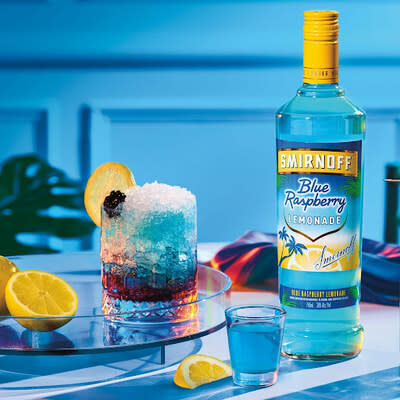 The Smirnoff Blue Raspberry Bramble, made with new Smirnoff Blue Raspberry Lemonade, is here to help make 2023 truly a #BlueRaspberrySummer.