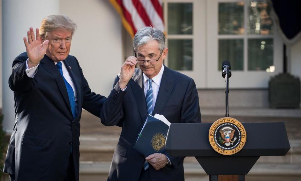 Trump’s reported musings about firing Jerome Powell, his own appointee who has raised interest rates against the president’s wishes, have stoked Wall Street jitters.