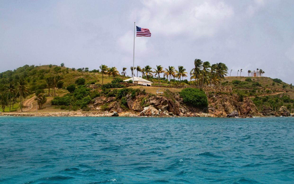 Jeffrey Epstein's Caribbean island - AP