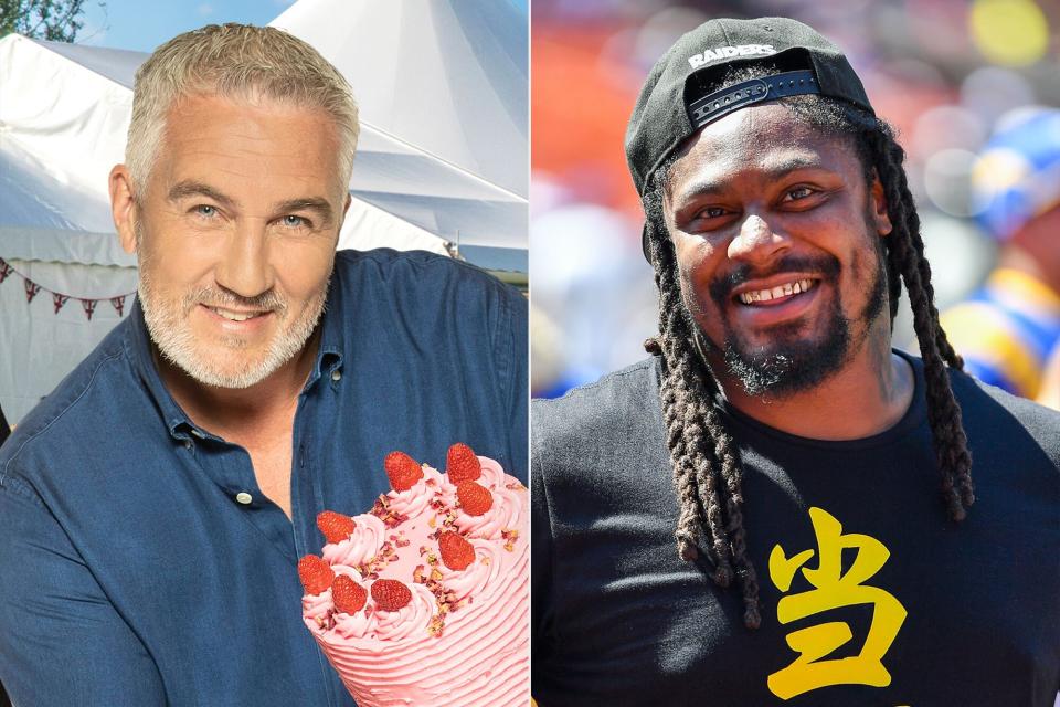 Paul Hollywood on the Great British Baking Show; Marshawn Lynch