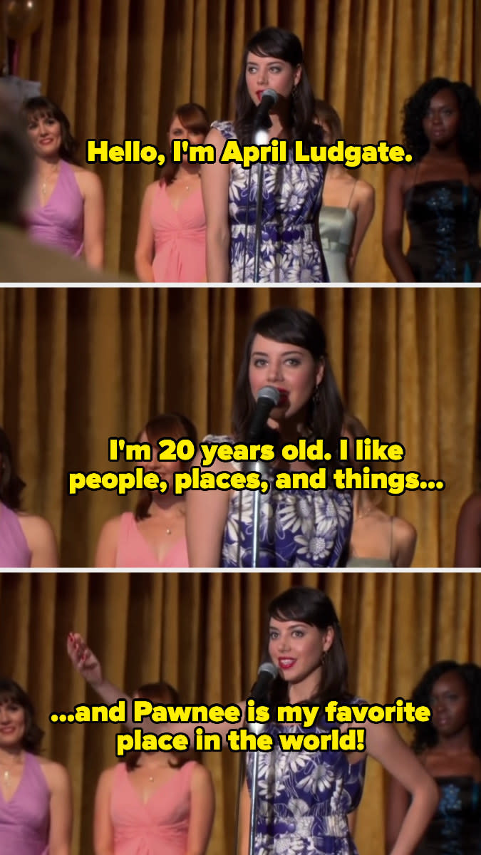 april ludgate in a beauty pageant