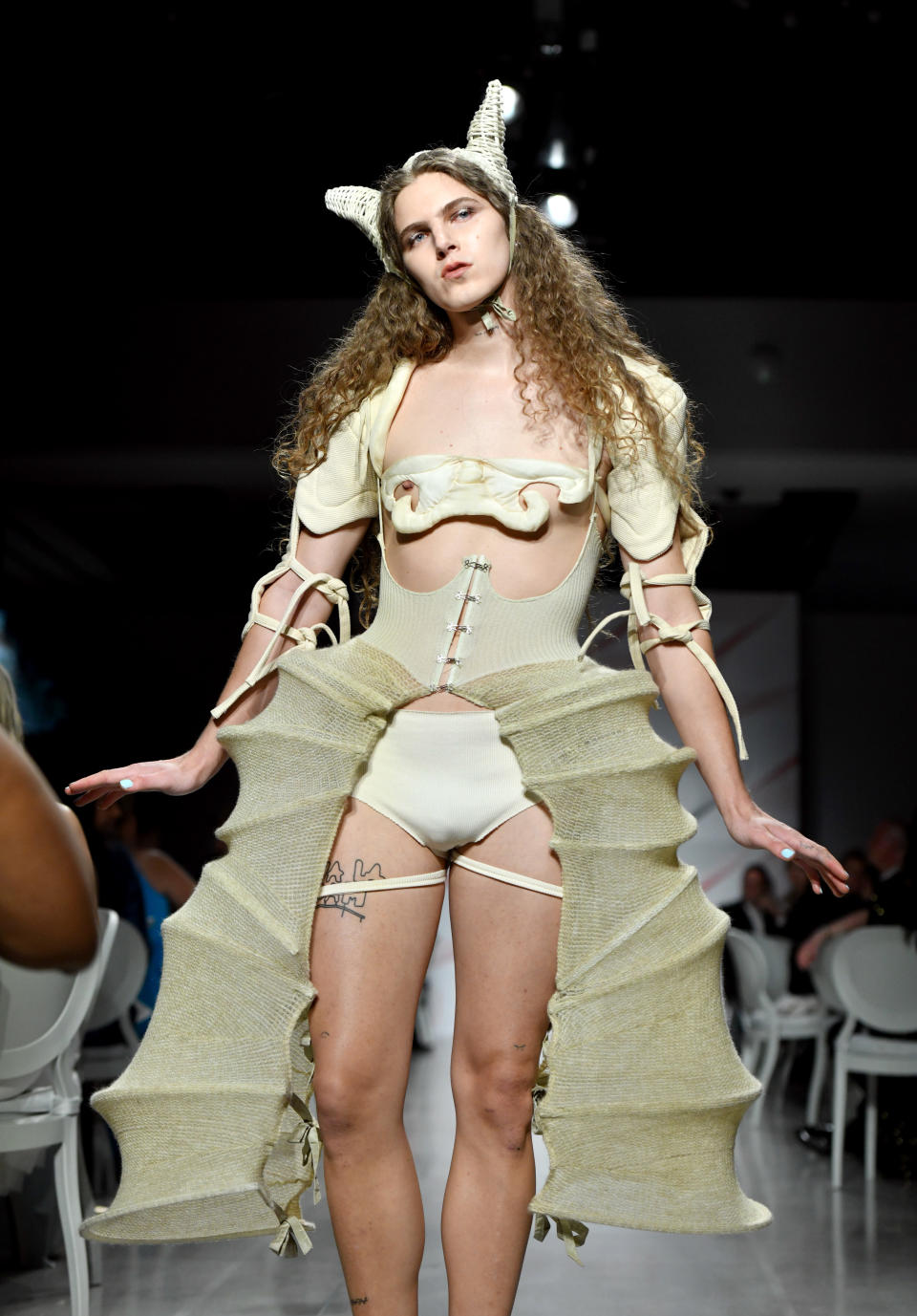 A runway look from the Parsons fashion show. - Credit: Courtesy of Parsons