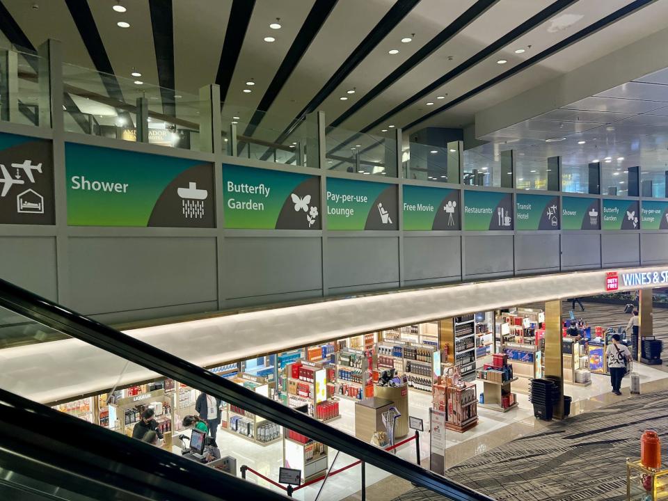 Inside terminal 3 of Singapore's Changi International Airport.