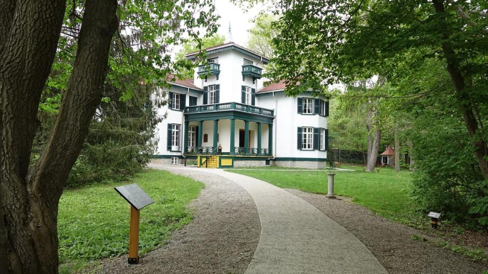 Bellevue House in Kingston, Ont., was briefly home to Sir John A. Macdonald and his family. Closed since 2018 for repairs, the home will reopen to the public on May 18. (Dan Taekema/CBC - image credit)