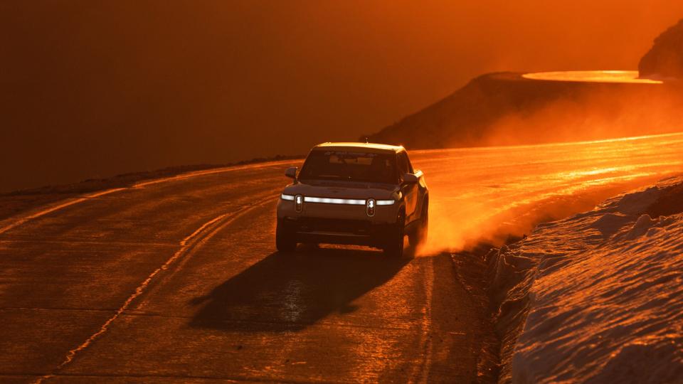 How One Man Set a Pikes Peak Record in a Stock Rivian R1T photo