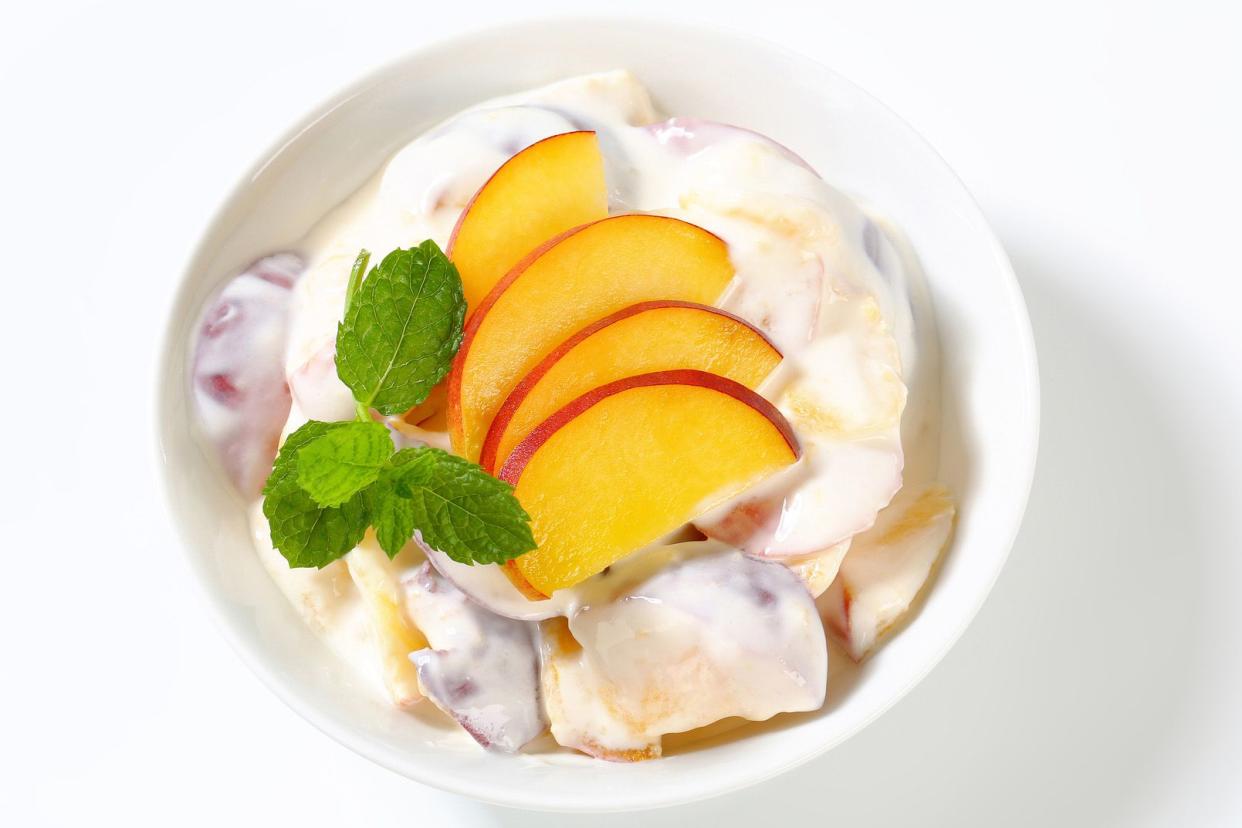 peach frozen dessert