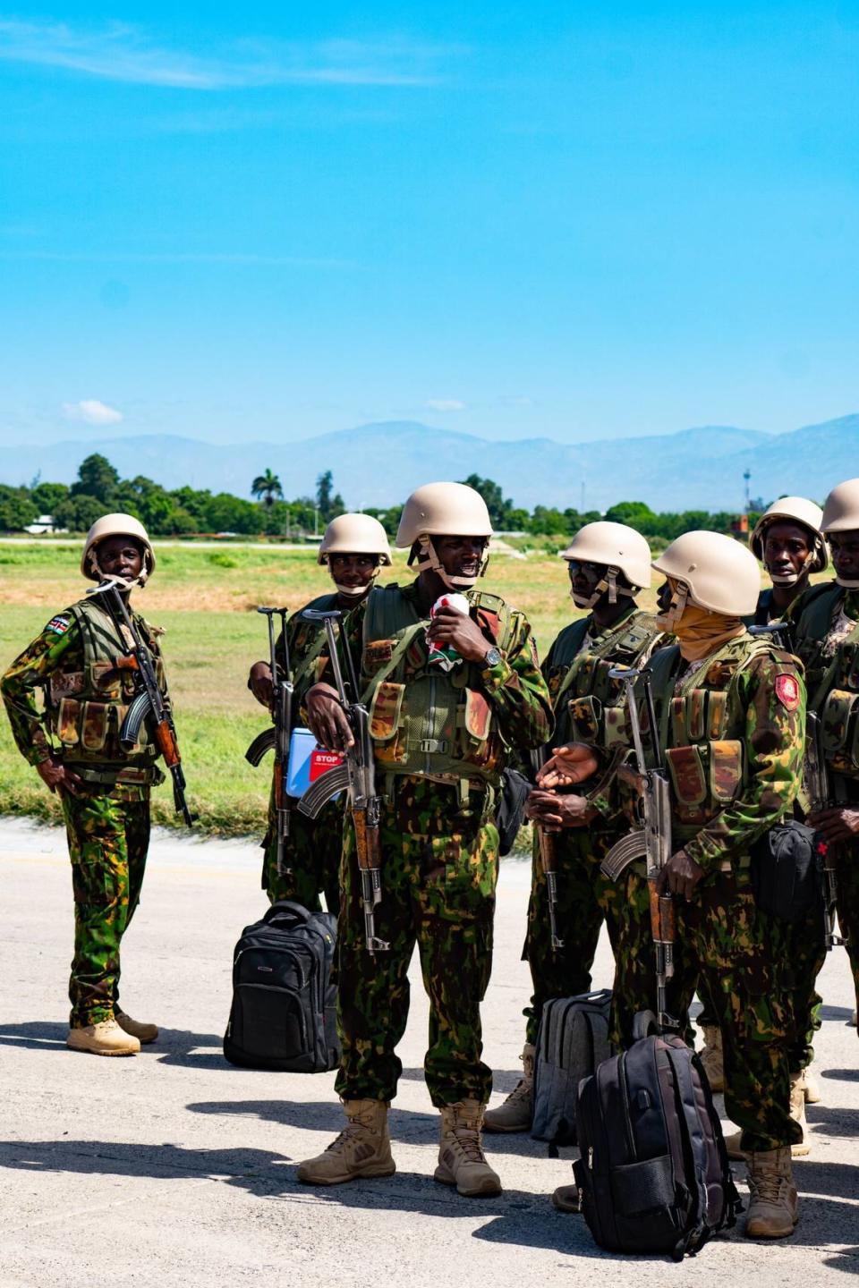 Approximately 200 Kenyan police officers and support staff arrive in Haiti on Tuesday, June 25, 2024 as part of the first contingent of a United Nations-backed Multinational Security Support mission.