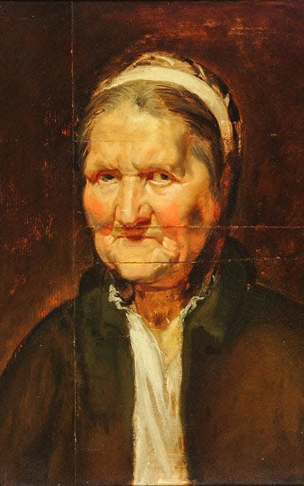 Sir Peter Paul Rubens, Study of an old woman, originally thought to be painted by one of his assistants - McArdle Productions, Inc.