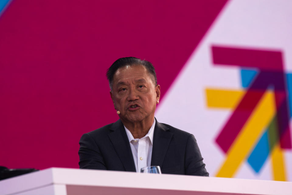 Broadcom CEO Hock Tan says the AI investment theme is heading for another 'upcycle that could even meet or even surpass what our previous up cycles' were. <p>NurPhoto/Getty Images</p>