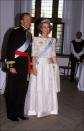 <p>King Juan Carlos and Queen Sofia attended the silver wedding ceremony of Queen Margrethe II and Henrik of Denmark.</p>