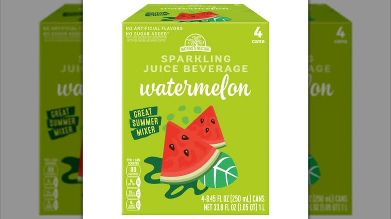 Box of sparkling watermelon juice