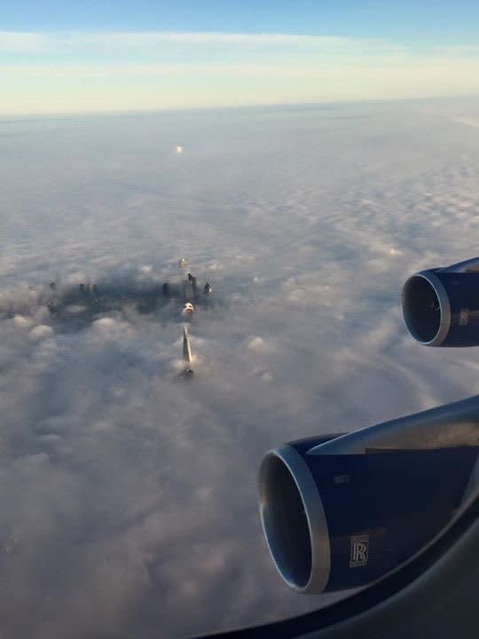 Foggy View From the Wing