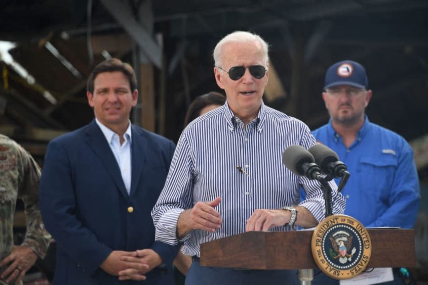 Joe Biden and Ron DeSantis