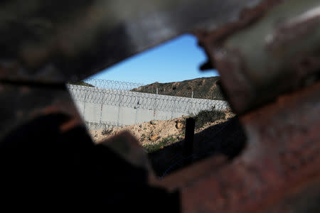 The U.S. side of the U.S. and Mexico border fence is seen in Tijuana, Mexico, January 23, 2019. REUTERS/Shannon Stapleton