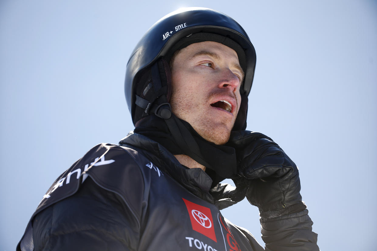 COPPER MOUNTAIN, COLORADO - DECEMBER 11:  Shaun White of Team United States looks on after his final  run in the Men's Snowboard Halfpipe Final during the Toyota U.S. Grand Prix at Copper Mountain Resort on December 11, 2021 in Copper Mountain, Colorado. (Photo by Sean M. Haffey/Getty Images)