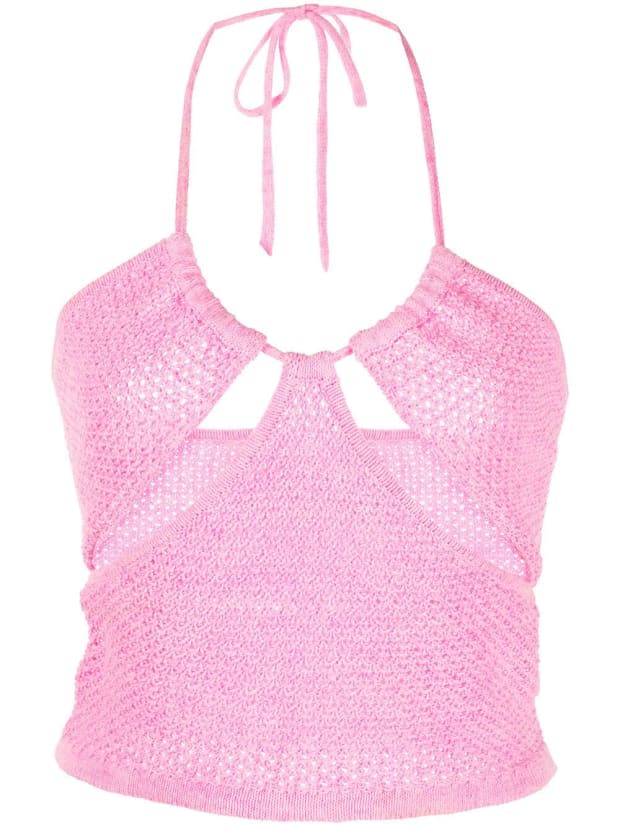 <p>Victor Glemaud Waffle-Knit Halterneck Top, $236, <a href="https://www.farfetch.com/shopping/women/victor-glemaud-waffle-knit-halterneck-top-item-17889756.aspx?storeid=13706" rel="nofollow noopener" target="_blank" data-ylk="slk:available here;elm:context_link;itc:0;sec:content-canvas" class="link ">available here</a> (sizes XS-XL) </p>