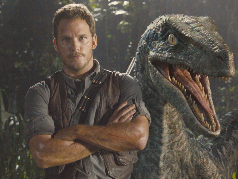 Chris Pratt kehrt in “Jurassic World 2: Das gefallene Königreich” auf die Dino-Insel zurück. (Bild-Copyright: Amblin/Legendary/Universal/Kobal/REX/Shutterstock)