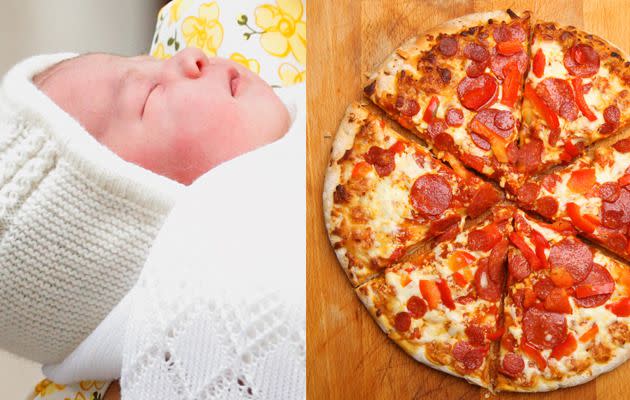 Free pizza for Charlottes in the UK. Photo: Getty.