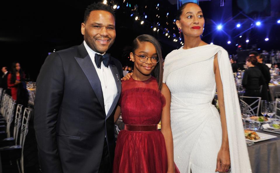 Anthony Anderson, Marsai Martin, and Tracee Ellis Ross