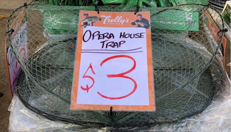 The yabby nets offered for sale by Trelly's at Shepparton for $3 each.  Source: Facebook