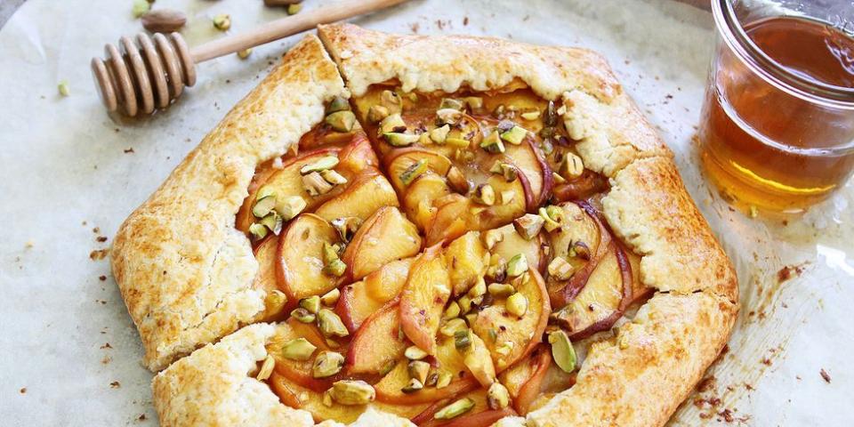 Peach Pistachio Galette