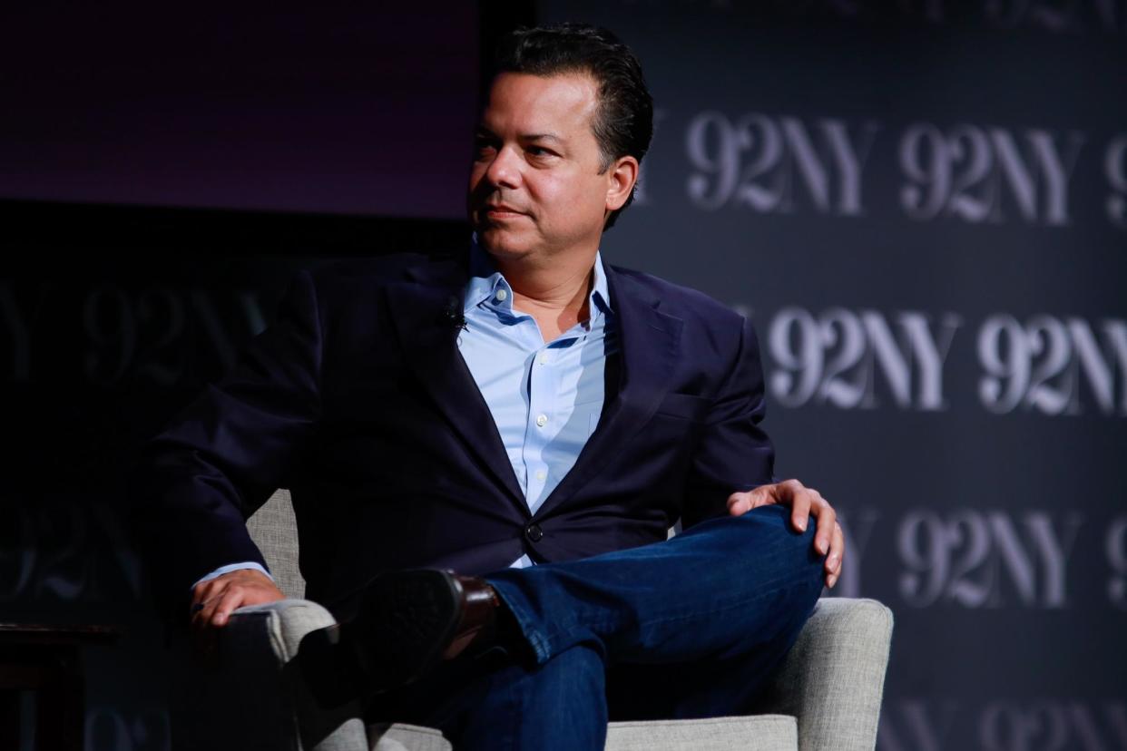 <span>‘Our democracy is in danger,’ said John Avlon in a video announcement.</span><span>Photograph: Jason Mendez/Getty Images</span>