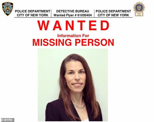 Dr Tamara Saukin, 44, of Staten Island has been missing since 18 Nov. She disappeared while on a walk with her mother in Cloves Lake Park. (New York Police Department)
