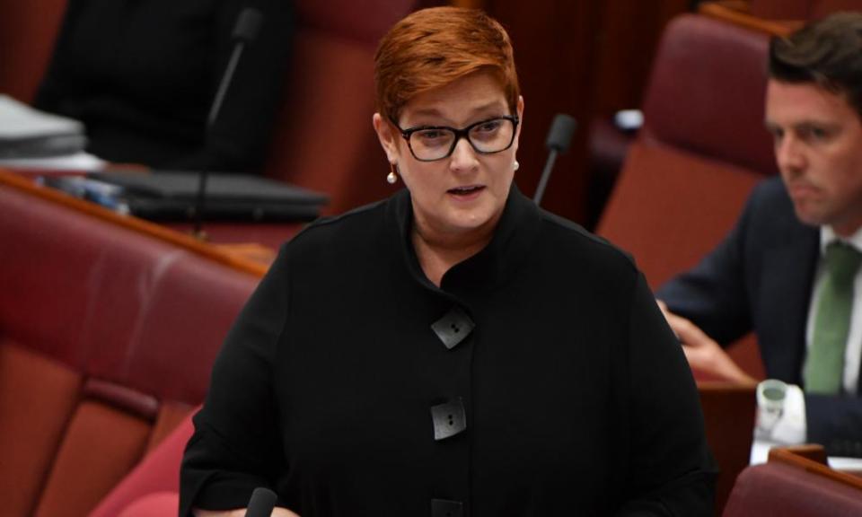 Foreign minister Marise Payne