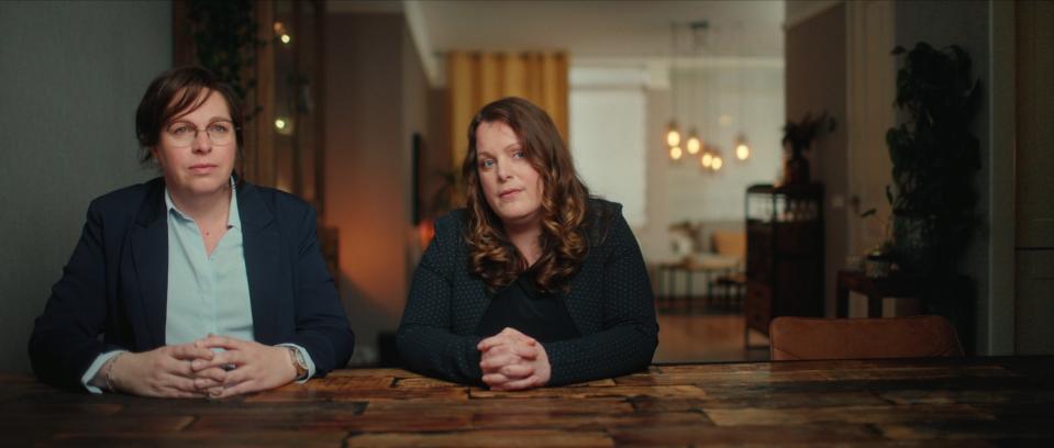 Suzanne and Natalie, whose child was conceived with Meijer's sperm, and who were considering using him for a second child when they found out he was a serial donor<span class="copyright">Courtesy of Netflix</span>