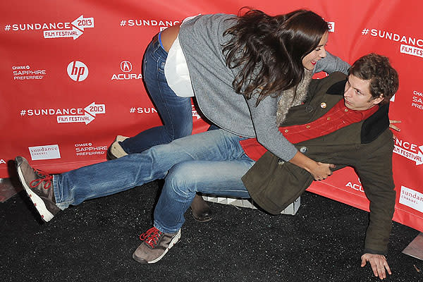 Catalina Sandino and Michael Cera at the 2013 Sundance Film Festival on January 22, 2013, in Park City, Utah. (Photo by C Flanigan/FilmMagic)