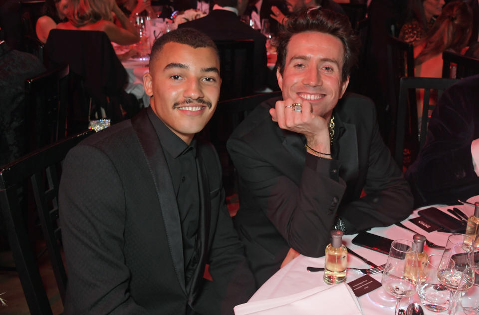 Meshach Henry and Nick Grimshaw attend the the GQ Men Of The Year Awards 2019 in association with HUGO BOSS at the Tate Modern on September 3, 2019 in London, England.  (Photo by David M. Benett/Dave Benett/Getty Images for HUGO BOSS)