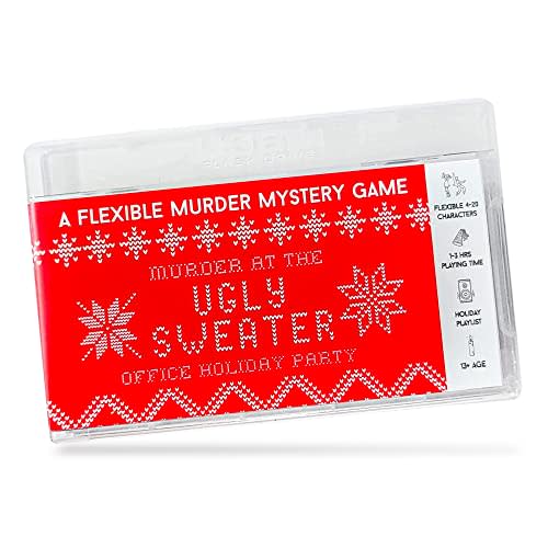 Murder at The Office Ugly Sweater Party | Murder Mystery Games | Mystery Games for Ages 13+, in-Person & Virtual Detective Game, 3-20 Players w/ Printable Files - Broadway Murder Mysteries