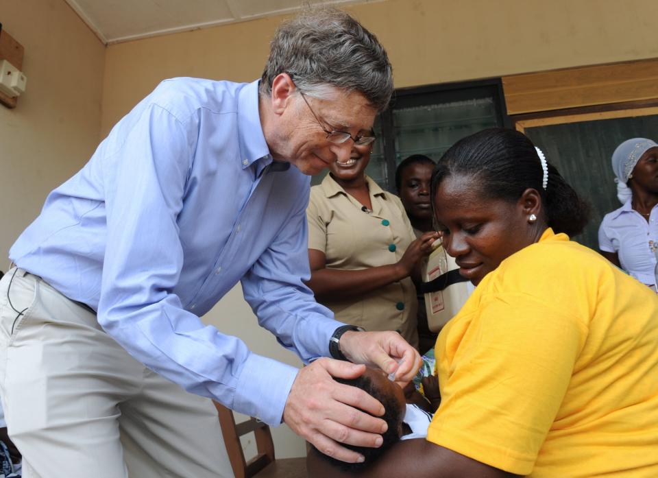 Bill Gates has directed billions of dollars into highly effective programmes to fight malaria and tropical diarrhoea, as well as resolving to wipe polio out entirely: AFP/Getty