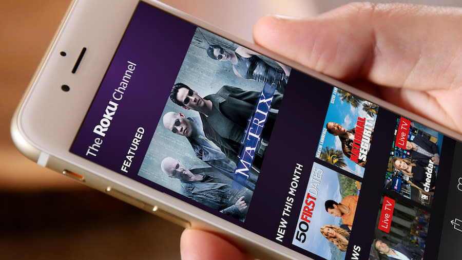 The Roku Channel on a smart phone.