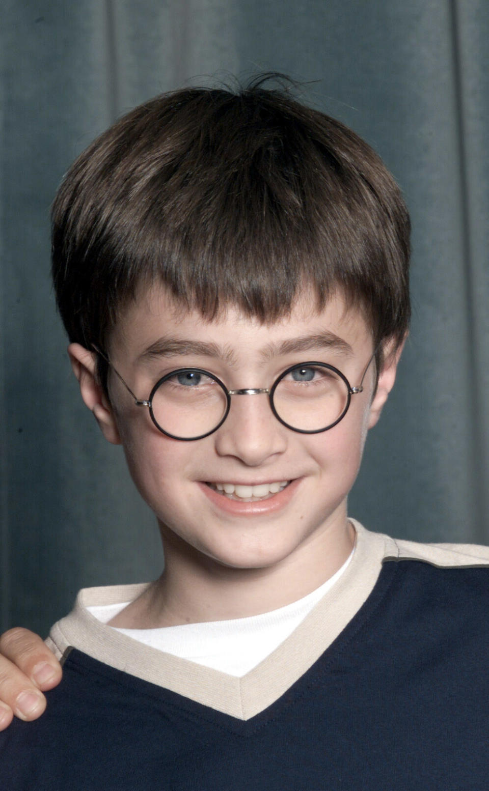 Actor Daniel Radcliffe attends a press conference for the movie "Harry Potter and The Philosopher's Stone" in London on August 23, 2000. 11 year old Daniel will play Harry Potter in the film of the popular book by JK Rowling