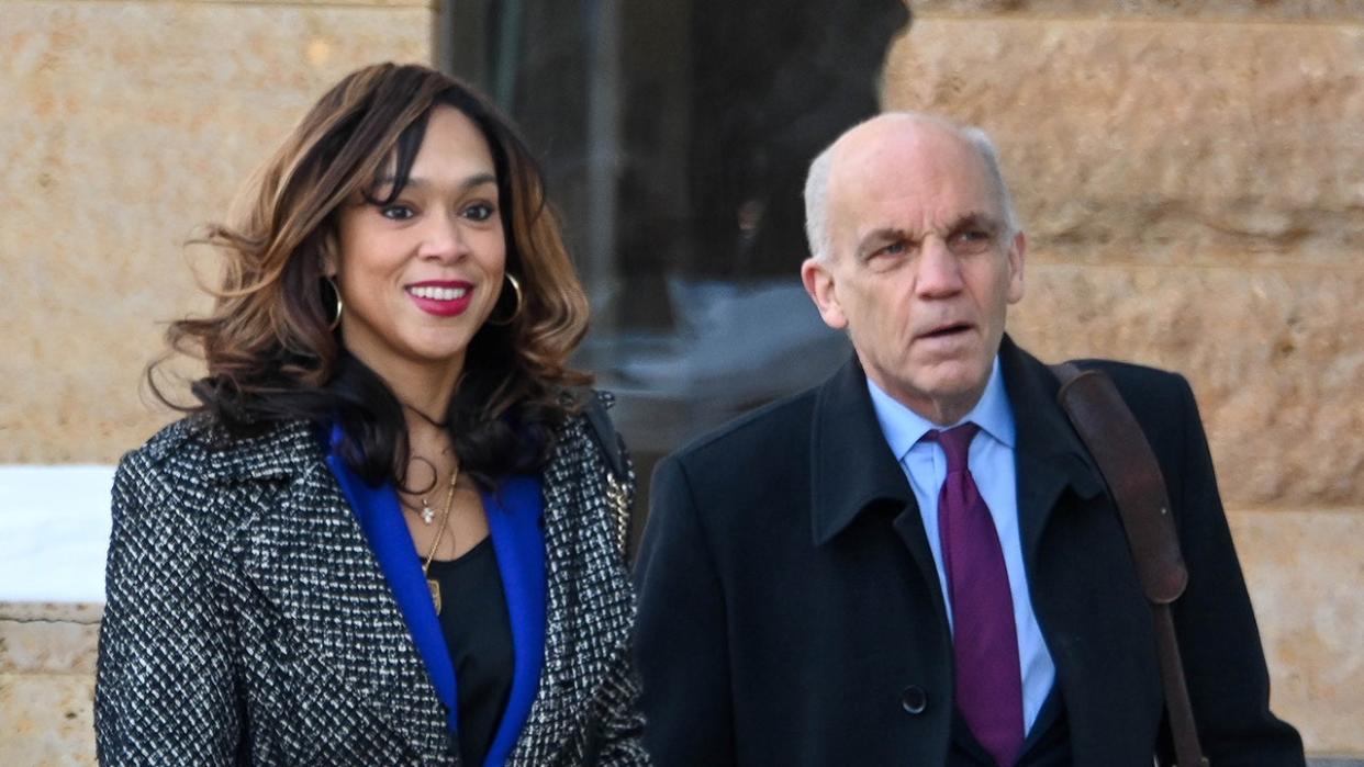 Marilyn Mosby with her lawyer