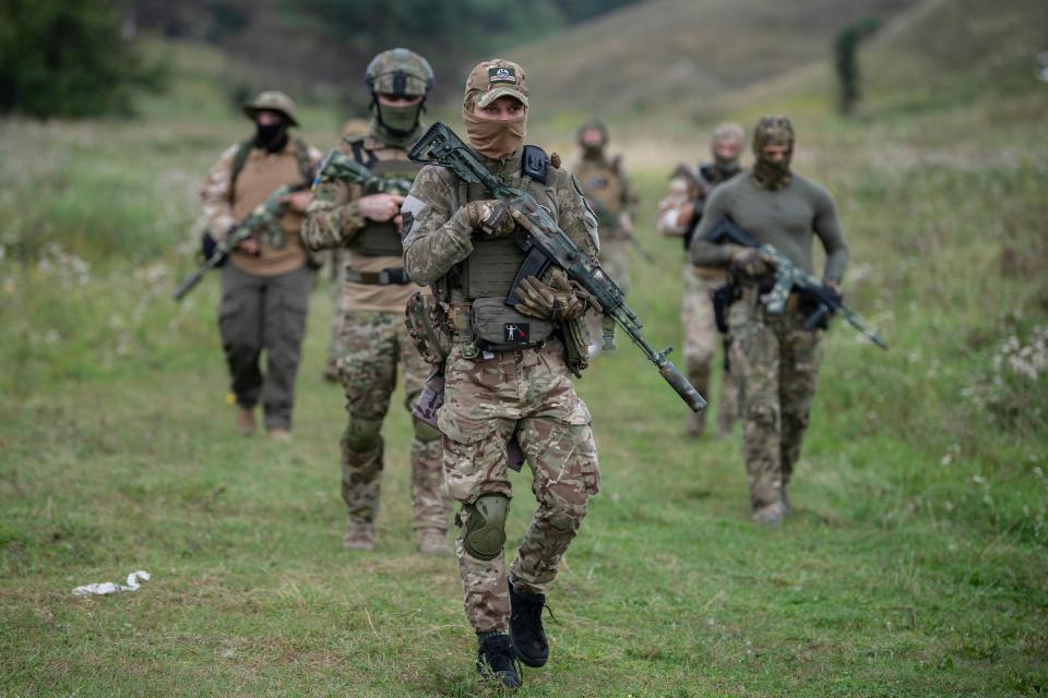 Ukrainian forces have been trained in the UK as well as NATO member states (Copyright 2022 The Associated Press. All rights reserved)