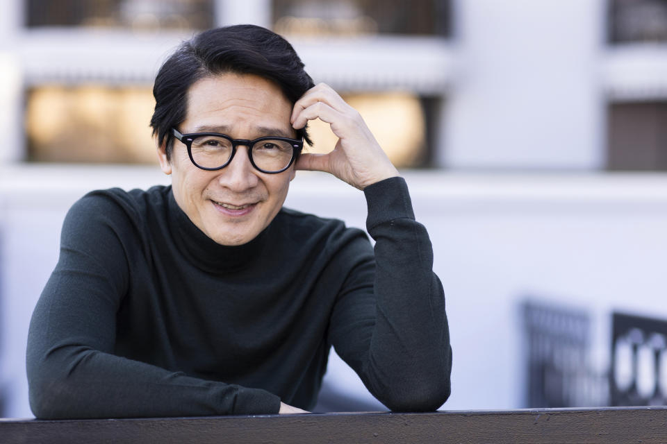 Ke Huy Quan, star of "Everything Everywhere All at Once," poses for a portrait on Sunday, Nov. 20, 2022, at The London Hotel in West Hollywood, Calif. (Photo by Dana Pleasant/Invision/AP)