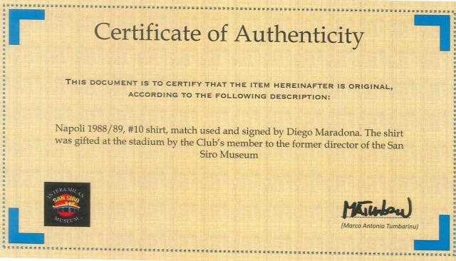 Camiseta Messi firmada con certificado de autenticidad