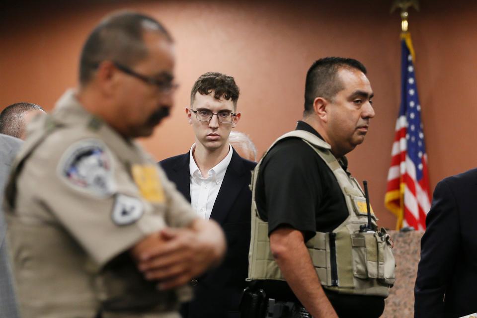 El Paso Walmart mass shooting suspect Patrick Crusius is arraigned Thursday.