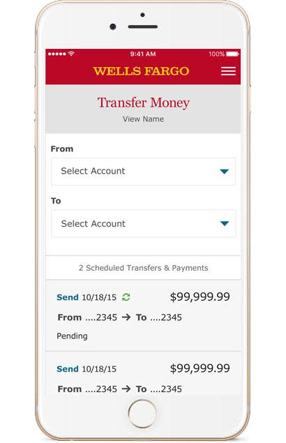 Wells Fargo Mobile Transfers