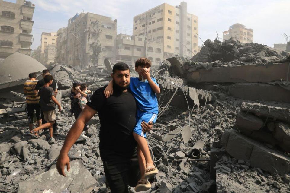 Gaza, impactada por los misiles israelíes